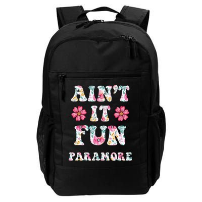 Aint It Fun Paramor.E Floral Music Concert Vintage Backpack