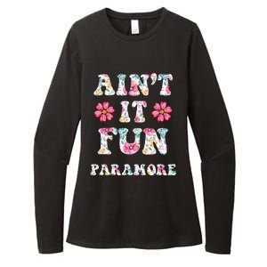 Aint It Fun P.A.R.A.M.O.R.E Floral Music Concert Womens CVC Long Sleeve Shirt