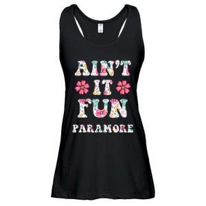 Aint It Fun P.A.R.A.M.O.R.E Floral Music Concert Ladies Essential Flowy Tank