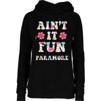 Aint It Fun P.A.R.A.M.O.R.E Floral Music Concert Womens Funnel Neck Pullover Hood