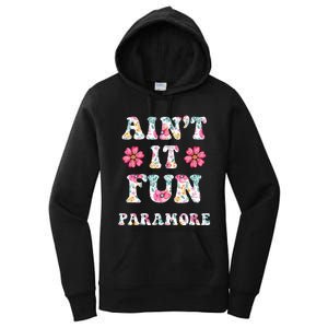 Aint It Fun P.A.R.A.M.O.R.E Floral Music Concert Women's Pullover Hoodie