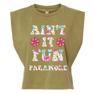 Aint It Fun P.A.R.A.M.O.R.E Floral Music Concert Garment-Dyed Women's Muscle Tee