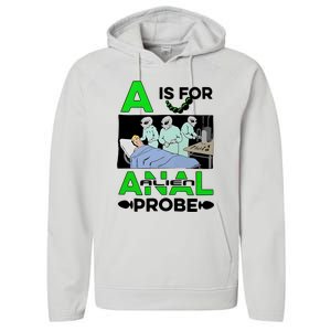 A Is For Anal Alien Probe Performance Fleece Hoodie