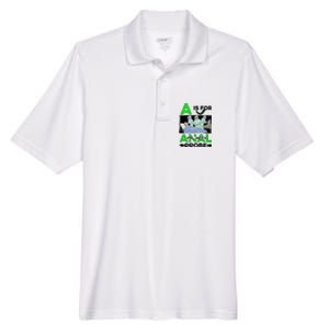 A Is For Anal Alien Probe Men's Origin Performance Pique Polo