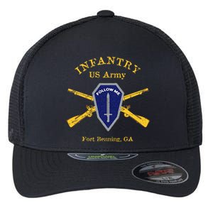 Army Infantry Fort Benning GA Flexfit Unipanel Trucker Cap