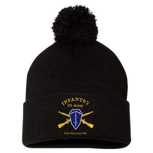 Army Infantry Fort Benning GA Pom Pom 12in Knit Beanie