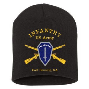 Army Infantry Fort Benning GA Short Acrylic Beanie