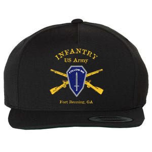 Army Infantry Fort Benning GA Wool Snapback Cap