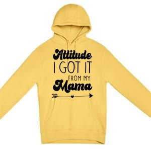 Attitude I Got It From My Mama Mom Daughter Teen Teenager Gift Premium Pullover Hoodie