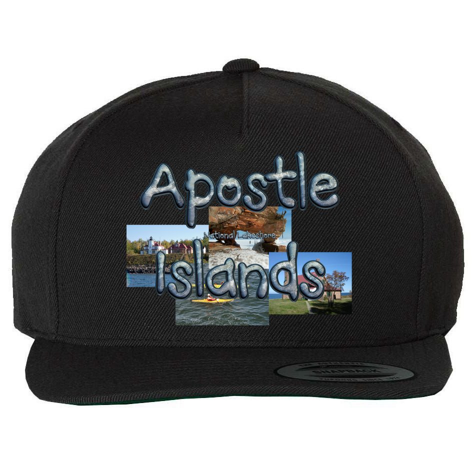 Apostle Islands Gift Wool Snapback Cap