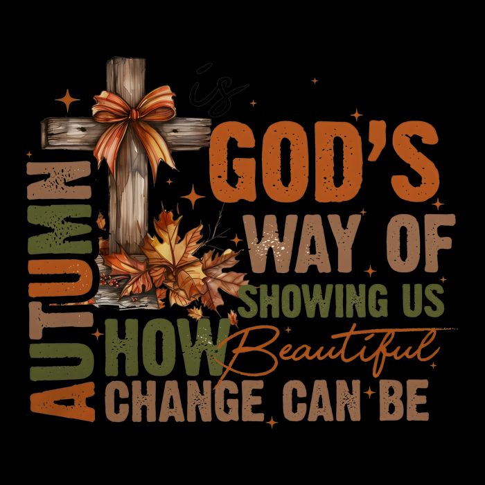 Autumn Is GodS Way Of Showing Us How Beautiful Change Can Be Drawstring Bag
