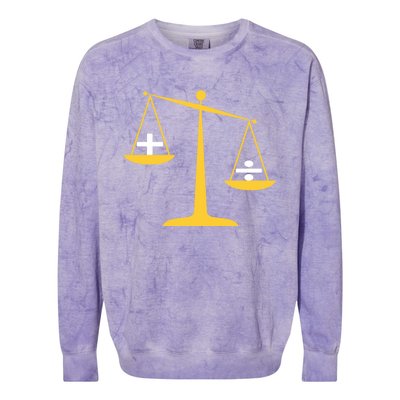 Addition Is Greater Than Division Great Gift Social Justice Gift Colorblast Crewneck Sweatshirt