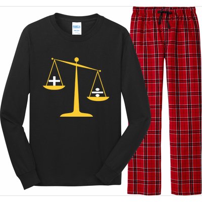 Addition Is Greater Than Division Great Gift Social Justice Gift Long Sleeve Pajama Set