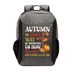 Autumn Is GodS Way Of Showing Us Pumpkin Fall Christian Gift Vector Backpack