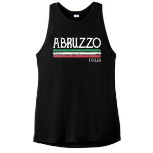 Abruzzo Italia Gift Italian Souvenir Italy Ladies PosiCharge Tri-Blend Wicking Tank