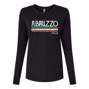 Abruzzo Italia Gift Italian Souvenir Italy Womens Cotton Relaxed Long Sleeve T-Shirt