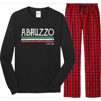 Abruzzo Italia Gift Italian Souvenir Italy Long Sleeve Pajama Set