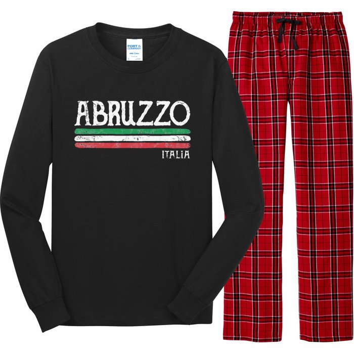 Abruzzo Italia Gift Italian Souvenir Italy Long Sleeve Pajama Set