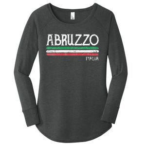 Abruzzo Italia Gift Italian Souvenir Italy Women's Perfect Tri Tunic Long Sleeve Shirt