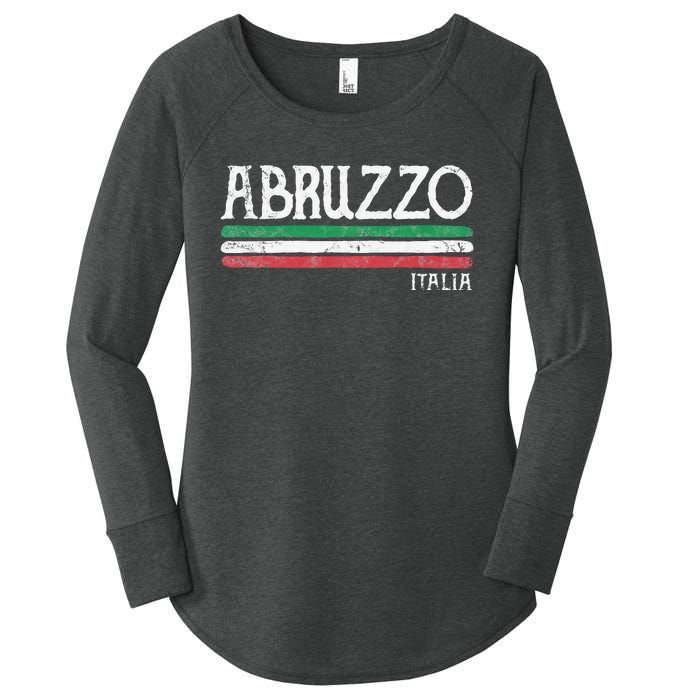 Abruzzo Italia Gift Italian Souvenir Italy Women's Perfect Tri Tunic Long Sleeve Shirt