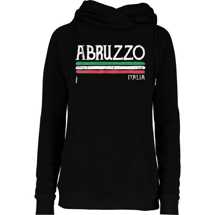 Abruzzo Italia Gift Italian Souvenir Italy Womens Funnel Neck Pullover Hood