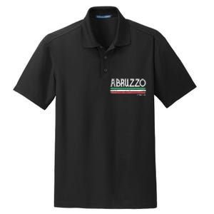 Abruzzo Italia Gift Italian Souvenir Italy Dry Zone Grid Polo