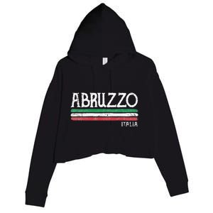 Abruzzo Italia Gift Italian Souvenir Italy Crop Fleece Hoodie