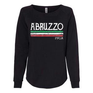 Abruzzo Italia Gift Italian Souvenir Italy Womens California Wash Sweatshirt