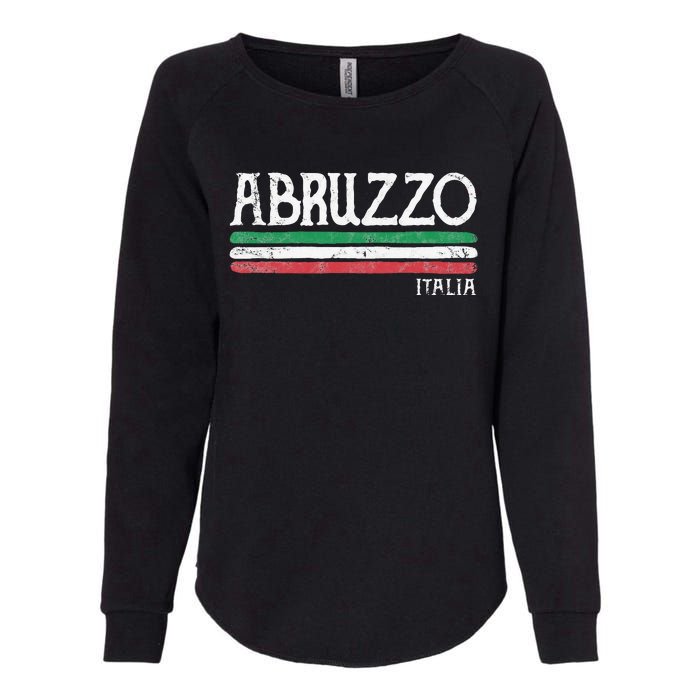 Abruzzo Italia Gift Italian Souvenir Italy Womens California Wash Sweatshirt