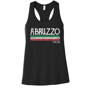 Abruzzo Italia Gift Italian Souvenir Italy Women's Racerback Tank