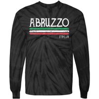 Abruzzo Italia Gift Italian Souvenir Italy Tie-Dye Long Sleeve Shirt