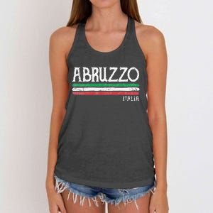 Abruzzo Italia Gift Italian Souvenir Italy Women's Knotted Racerback Tank