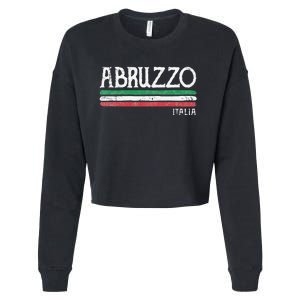 Abruzzo Italia Gift Italian Souvenir Italy Cropped Pullover Crew