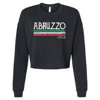 Abruzzo Italia Gift Italian Souvenir Italy Cropped Pullover Crew