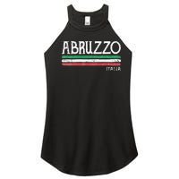 Abruzzo Italia Gift Italian Souvenir Italy Women's Perfect Tri Rocker Tank