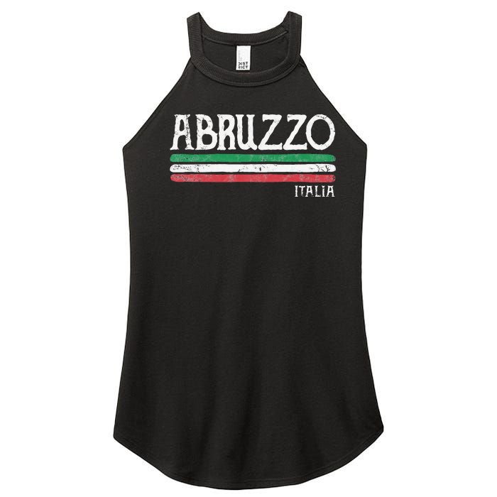 Abruzzo Italia Gift Italian Souvenir Italy Women's Perfect Tri Rocker Tank