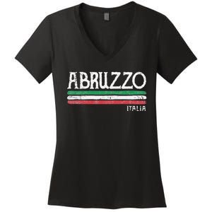 Abruzzo Italia Gift Italian Souvenir Italy Women's V-Neck T-Shirt