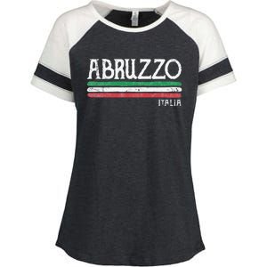 Abruzzo Italia Gift Italian Souvenir Italy Enza Ladies Jersey Colorblock Tee