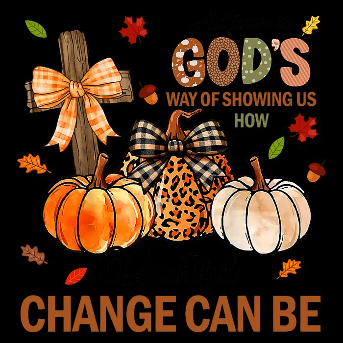 Autumn Is Gods Way Of Showing Us How Beautiful Change Can Be Drawstring Bag