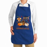 Autumn Is Gods Way Of Showing Us How Beautiful Change Can Be Full-Length Apron With Pockets