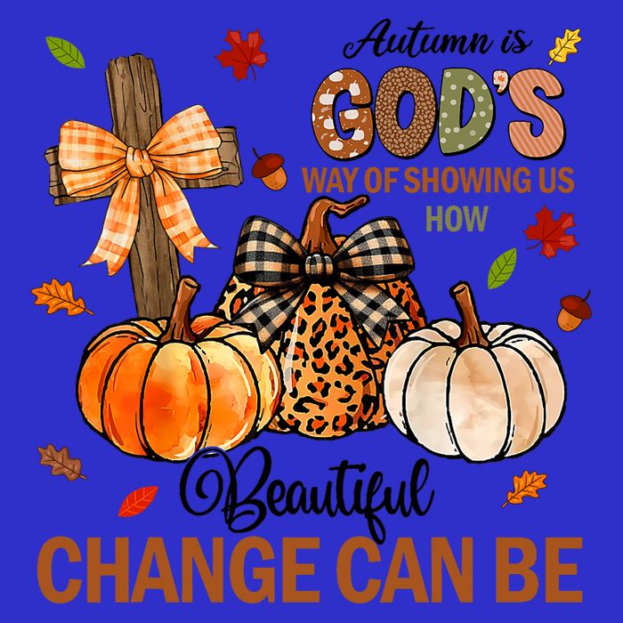 Autumn Is Gods Way Of Showing Us How Beautiful Change Can Be Full-Length Apron With Pockets