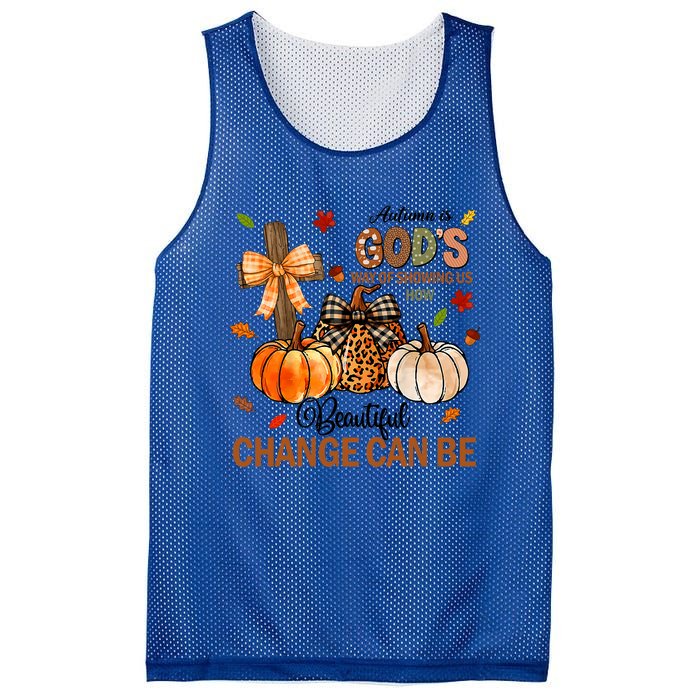 Autumn Is Gods Way Of Showing Us How Beautiful Change Can Be Mesh Reversible Basketball Jersey Tank