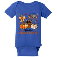 Autumn Is Gods Way Of Showing Us How Beautiful Change Can Be Baby Bodysuit