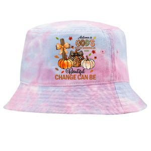 Autumn Is Gods Way Of Showing Us How Beautiful Change Can Be Tie-Dyed Bucket Hat