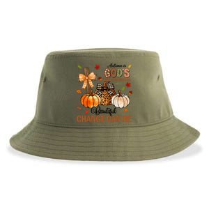 Autumn Is Gods Way Of Showing Us How Beautiful Change Can Be Sustainable Bucket Hat