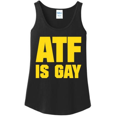 Atf Is Gay Funny Ladies Essential Tank