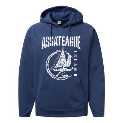 Assateague Island Gift Performance Fleece Hoodie