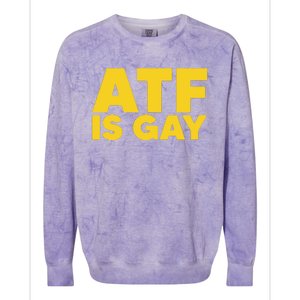 ATF Is Gay Colorblast Crewneck Sweatshirt