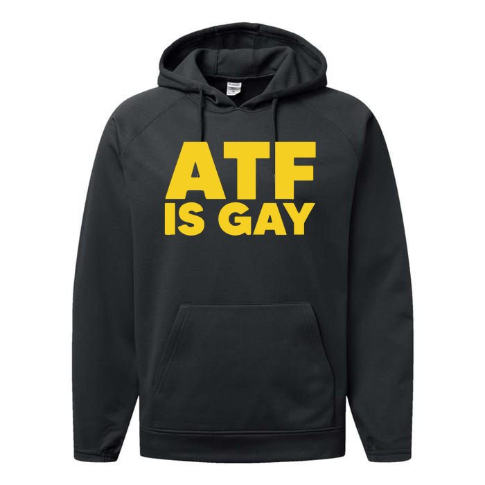 ATF Is Gay Performance Fleece Hoodie