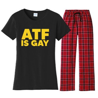 ATF Is Gay Women's Flannel Pajama Set